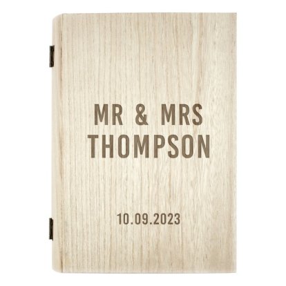Personalised Large Wooden Book Box