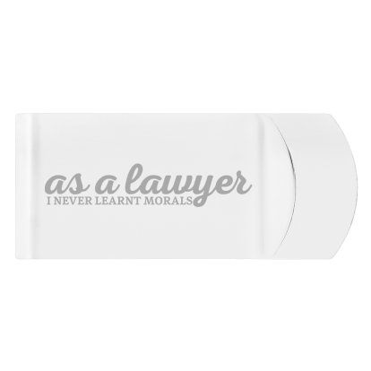 Personalised Lawyer Silver Money Clip