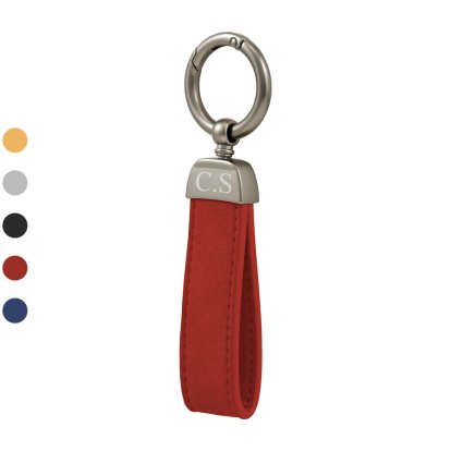 Personalised Leather Buckle Keychain