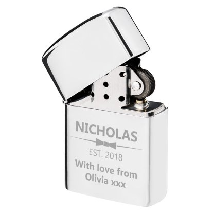 Personalised Lighter - Bow Tie Design