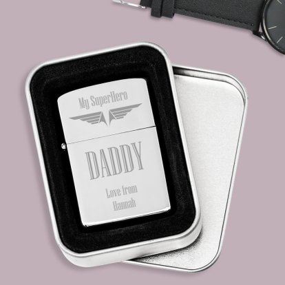 Personalised Lighter - My SuperHero Daddy