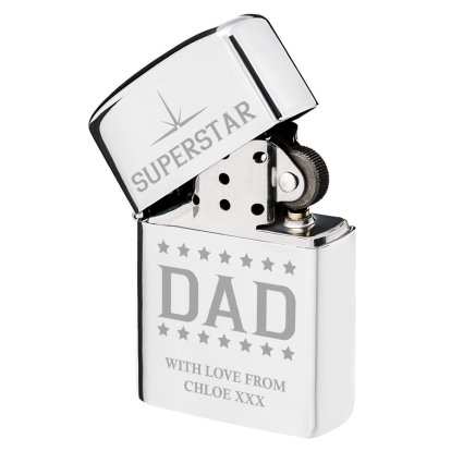 Personalised Lighter - Superstar Dad
