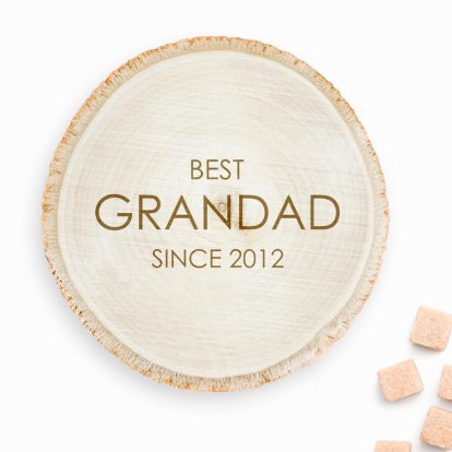 Personalised Log Coasters - Best Grandad 