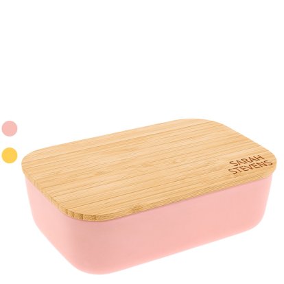 Personalised Lunch Box with Bamboo Lid