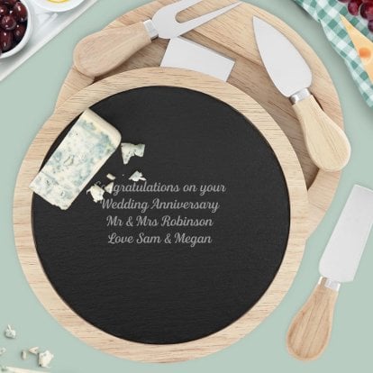 Personalised Luxury Cheeseboard Set - Any Message 