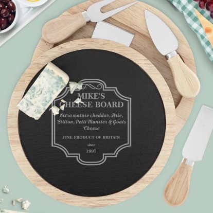 Personalised Luxury Cheeseboard Set - Fine Cheese