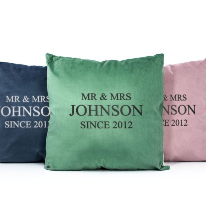 Personalised Luxury Cushions for Couples Photo 2