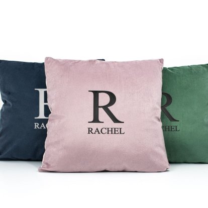 Personalised Luxury Cushions - Initial & Name Photo 3