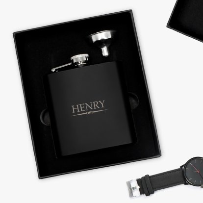Personalised Luxury Name Hip Flask