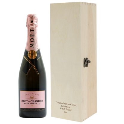 Personalised Luxury Wooden Wine Box - Message
