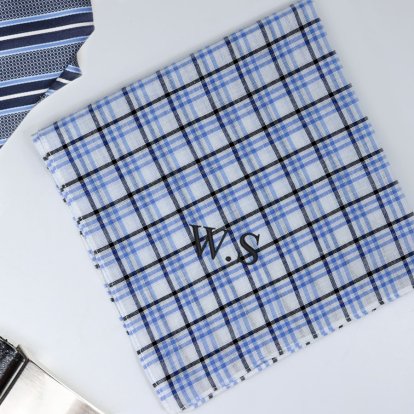 Personalised Men's Cotton Handkerchief 