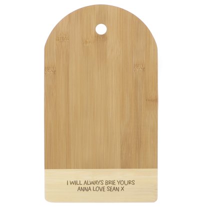 Personalised Message Bamboo Chopping Board