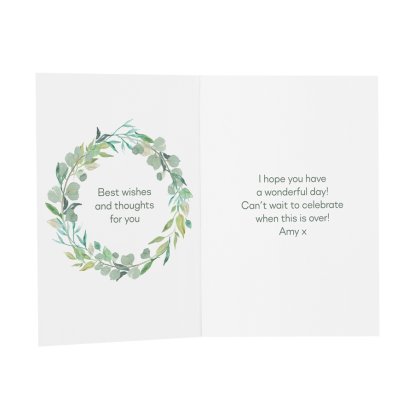 Personalised Message Card - Best Wishes
