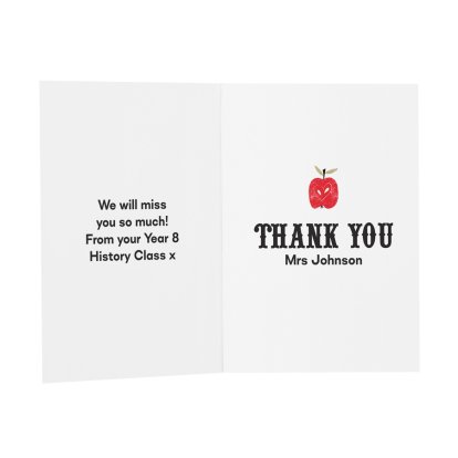 Personalised Message Card For Teachers