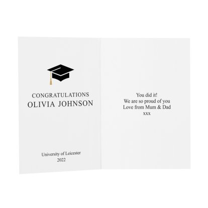 Personalised Message Card - Graduation
