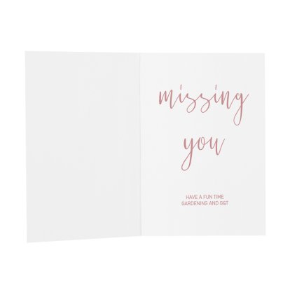 Personalised Message Card - Missing You