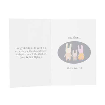 Personalised Message Card - New Baby 