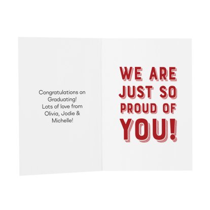 Personalised Message Card - Proud of You