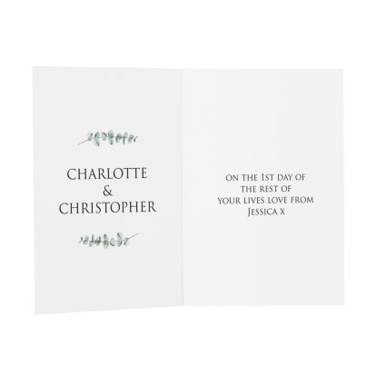 Personalised Message Card - Weddings or Anniversaries