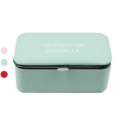 Personalised Message Jewellery Box with Mirror 
