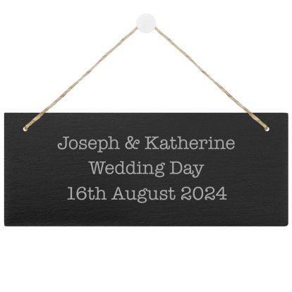 Personalised Message Large Slate Sign