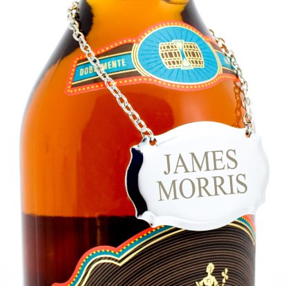 Personalised Metal Bottle / Decanter Neck Label Tag Photo 7