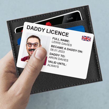 Personalised Metal Licence Wallet or Purse Card 
