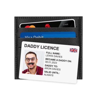 Personalised Metal Licence Wallet or Purse Card