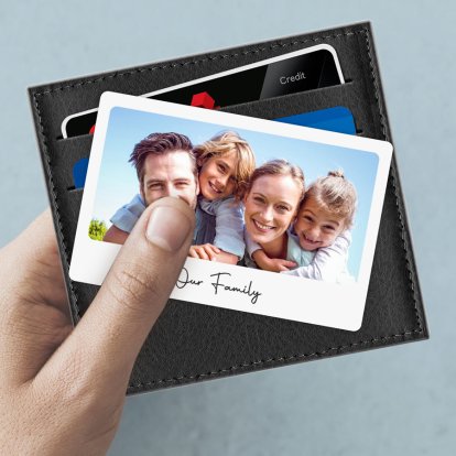 Personalised Metal Photo Wallet or Purse Keepsake Card