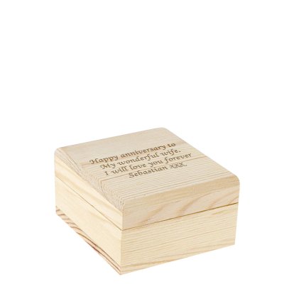 Personalised Mini Wooden Keepsake Box