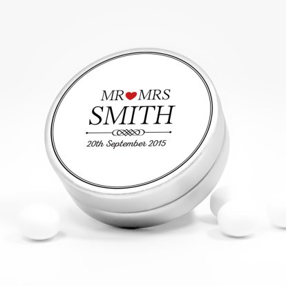 Personalised Mints - Mr and Mrs Range 
