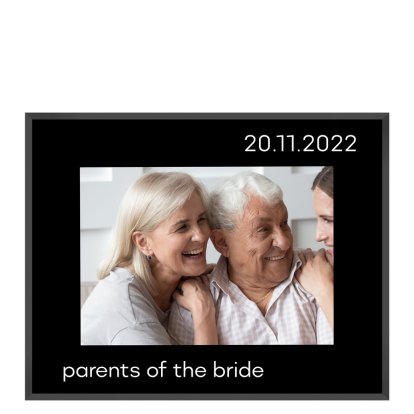Personalised Modern Glass Photo Frame