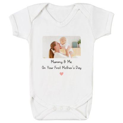 Personalised Mother's Day Baby Photo Bodysuit