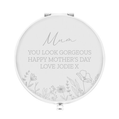 Personalised Mother's Day Compact Mirror