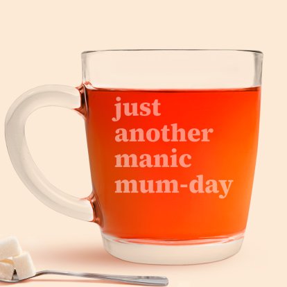 Personalised Mother's Day Glass Tea Cup