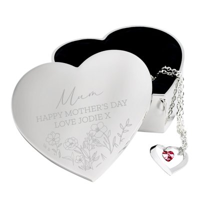 Personalised Mother's Day Heart Trinket