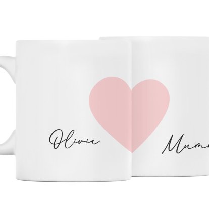 Personalised Mother's Day Mum & Me Mug Set