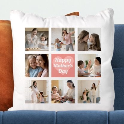 Personalised Mother's Day Photo Collage Cushion