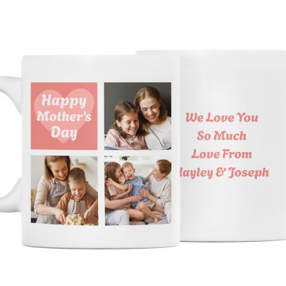 Personalised Mother's Day Photo Collage Mug