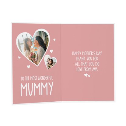 Personalised Mother's Day Photo Message Card