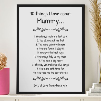 Personalised Mother's Day Poster Print