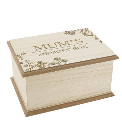 Personalised Mother's Day Wooden Keepsake Box