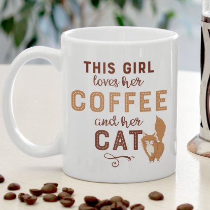 Personalised Mug - Coffee & Cat Lover