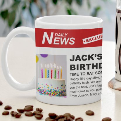 Personalised Mug - Daily News 