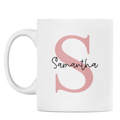 Personalised Mug for Her - Initial & Name