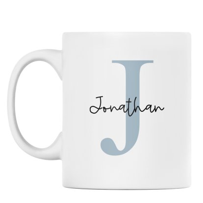 Personalised Mug for Him - Initial & Name