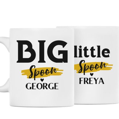 Personalised Mug Set - Big Spoon & Little Spoon