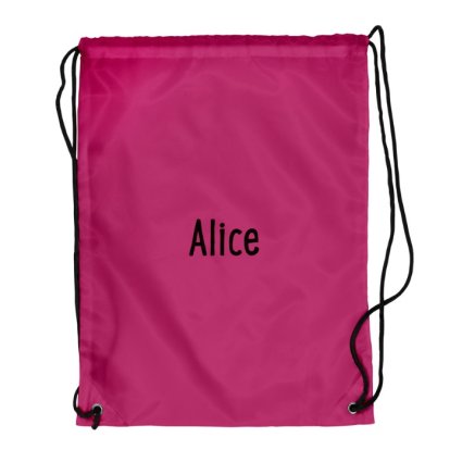 Personalised Name Pink Kids Swim / Backpack 