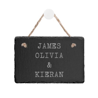 Personalised Natural Slate Sign - Any Message