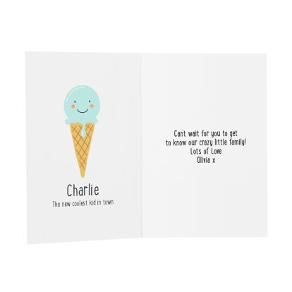 Personalised New Baby Message Card - Coolest Kid